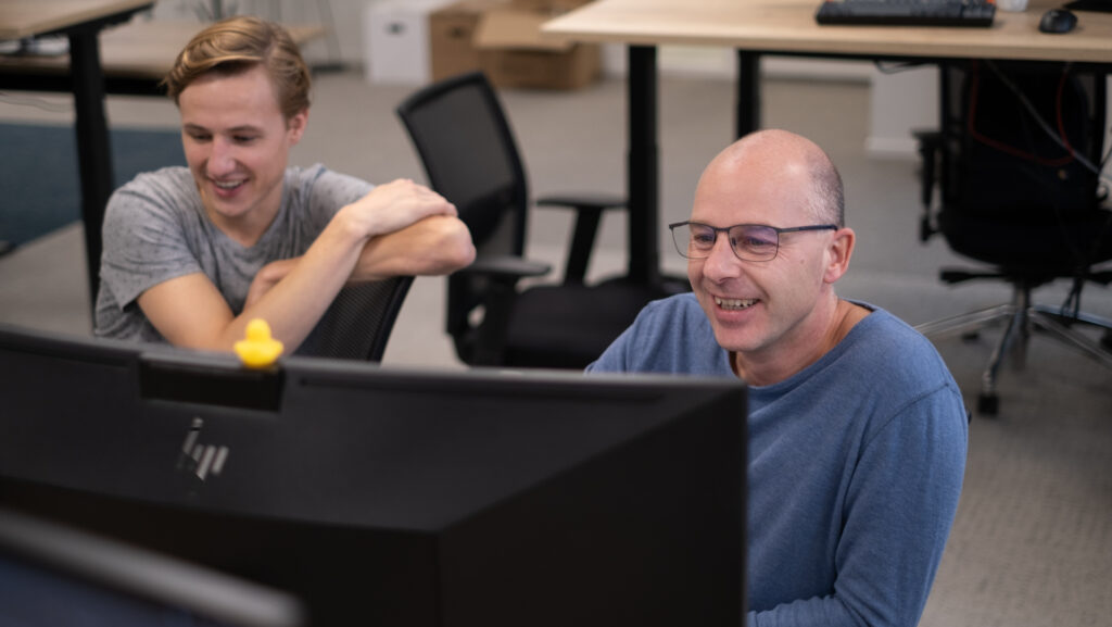 Developers van Mobility Investment Group aan het werk